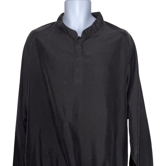 Vintage FootJoy Black Lightweight Golf Rain Wind Pullover Jacket Men's XL - Picture 2 of 8